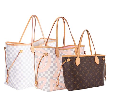 lv white neverfull bag|lv neverfull bag medium size.